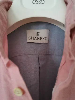 Camisa Shaheko Talla M Rosa y Blanca