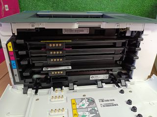 HP Color Laser 150nw 4ZB95A, Impresora Láser Monofunción A4 a color, impresión a doble cara manual, Wi-Fi, Ethernet, USB 2.0 alta velocidad, Compatible con HP Smart App, Panel de control LED, Blanca