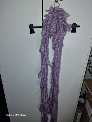 Sciarpa in lana viola