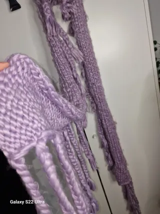 Sciarpa in lana viola