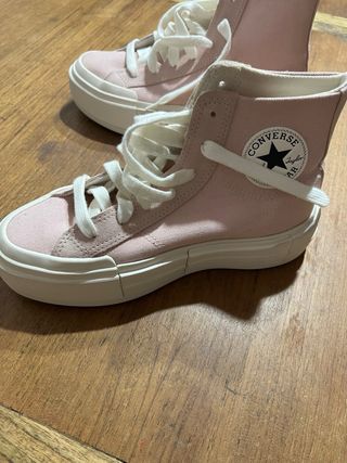 Bambas Converse rosa plataforma T-39