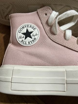 Bambas Converse rosa plataforma T-39