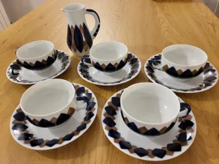 Juego de café Sargadelos porcelana