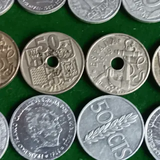 Lote 60 monedas céntimos España