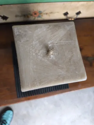 Vela grande decorativa antigua