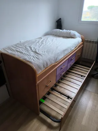 Cama nido con almacenaje