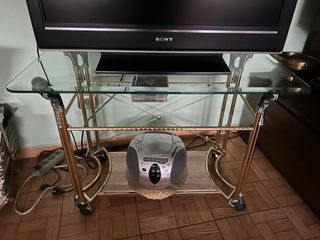 Mesa TV Cristal y Metal