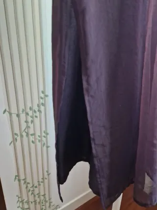 Vestito estivo in voile viola taglia unica