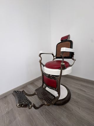 Sillón de barbería vintage