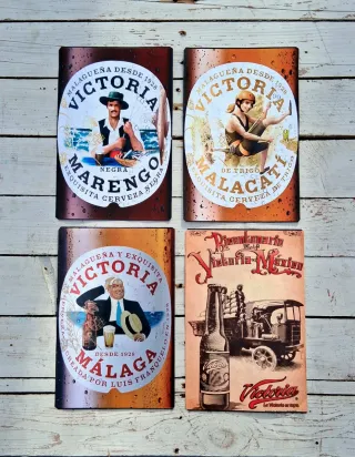 Placa Retro cerveza Victoria Vintage