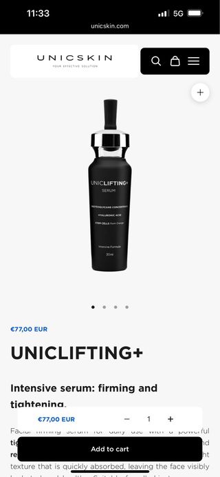 Mascarilla LED UNICSKIN Coreana con 2 serumas