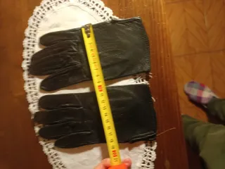 Guantes de piel mujer negros