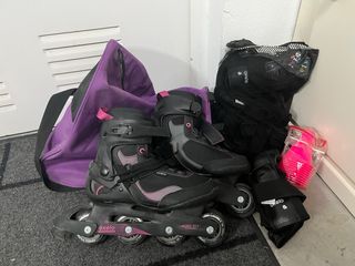 Patines en línea Oxelo con protecciones