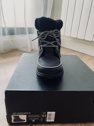 Botas Sorel Explorer Carnival WP Negras Talla 39.5