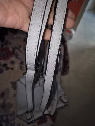 Borsa 3 in 1 grigio/bianco