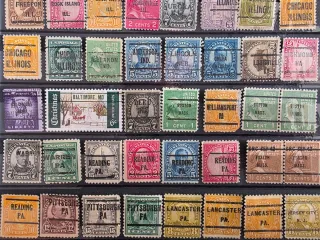 Colección 109 Sellos EEUU Precancelados