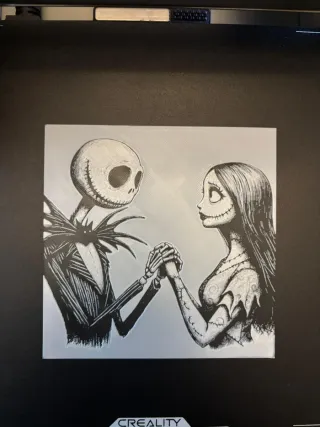 Cuadro 3D Jack y Sally Pesadilla antes de Navidad
