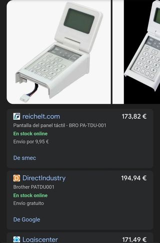 Brother PA-TDU-001 pantalla de repuesto