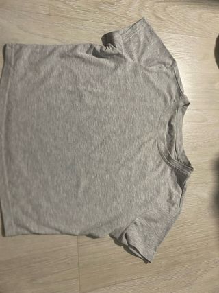 Camiseta gris corta