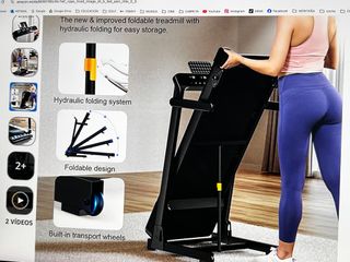 Cinta de correr plegable hidráulica