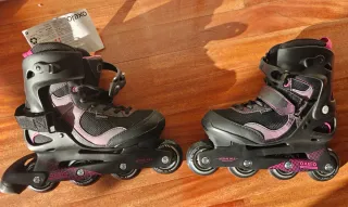 Patines en línea Oxelo Talla 40 Negro/Morado