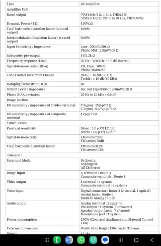 Receiver Onkyo TX-DS494 5.1 Home Cinema