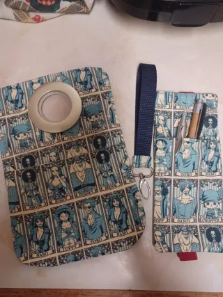 Conjunto tela anime hecho a mano