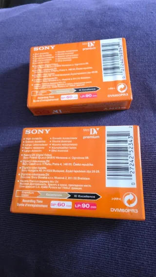 Cassete Sony Premium MiniDV SP60 LP90