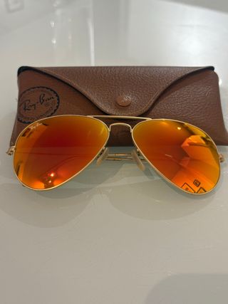 Gafas de sol Ray-Ban Aviator Naranja Dorado