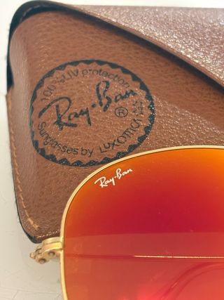 Gafas de sol Ray-Ban Aviator Naranja Dorado