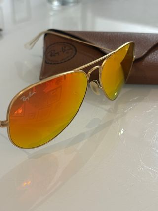 Gafas de sol Ray-Ban Aviator Naranja Dorado