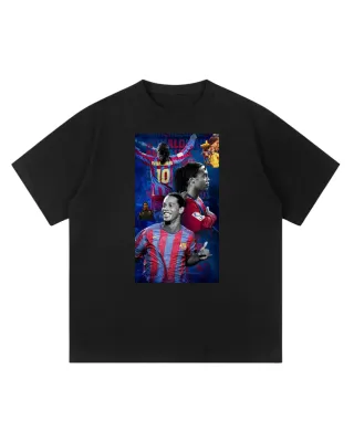 Camiseta Negra con Ronaldinho