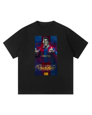 Camiseta Negra con Ronaldinho