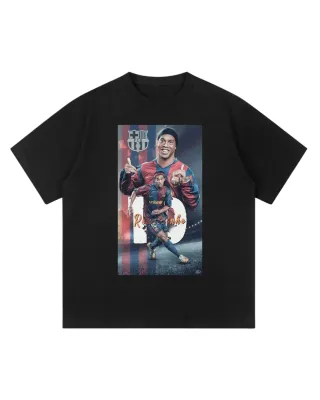 Camiseta Negra con Ronaldinho