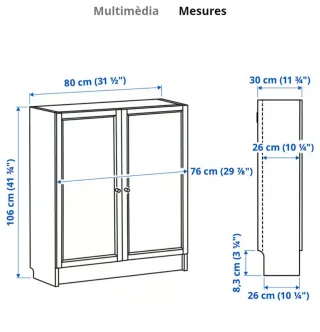 Librería/Zapatero Billy Ikea Blanco