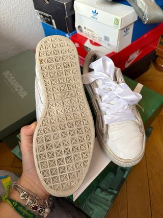 Zapatillas Puma Basket Heart Patent Blancas