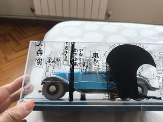 Coche grande Tintin 1:24 descapotable a estrenar