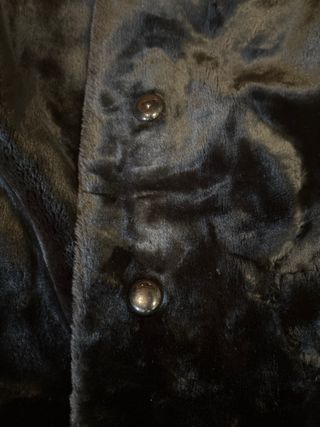 Abrigo largo negro mujer