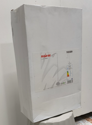 Lámpara de pie moderna blanco mate