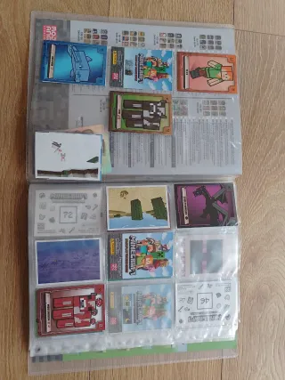Cartas - Cromos Minecraft en Álbum Archivador