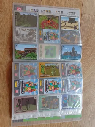 Cartas - Cromos Minecraft en Álbum Archivador