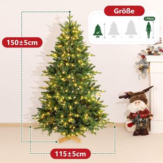 Árbol de Navidad Yorbai 150cm con Luces LED