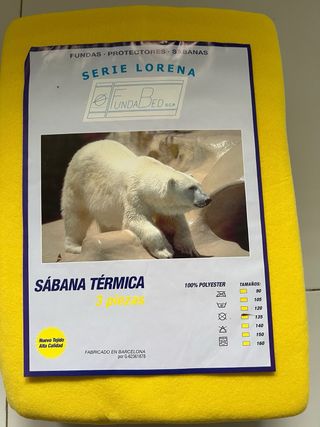 Juego sábanas térmicas 3 piezas 135 cm