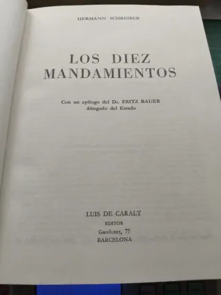 Libro Los Diez Mandamientos