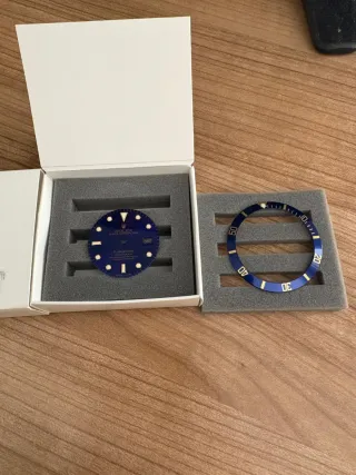 Esfera y Bisel Rolex Submariner Azul Dorado