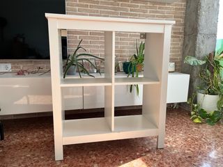 Recibidor estantería blanco