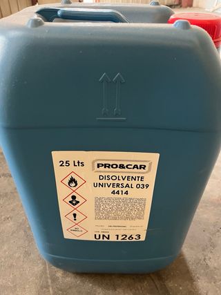 Garrafa disolvente 25 litros