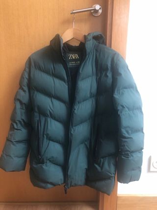 Plumífero Zara Niño Verde Talla 11-12
