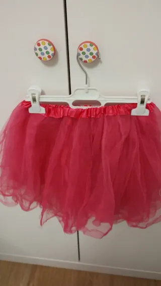 Falda tutú niña rosa