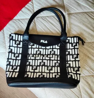 Borsa sportiva Fila nera e bianca